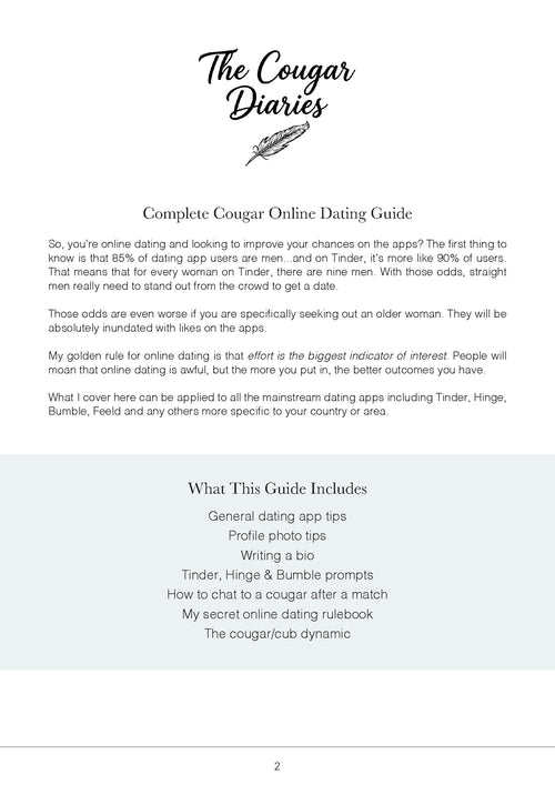 Complete Cougar Dating Guide
